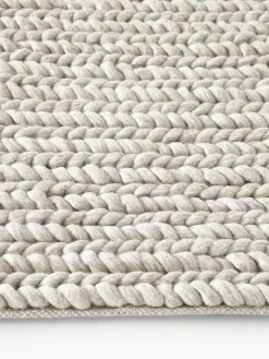 Tappeto in lana con struttura intrecciata Bruna