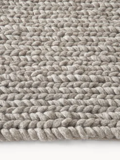 Tappeto in lana con struttura intrecciata Bruna
