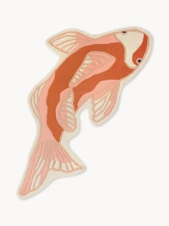 Tappeto in lana dalla forma organica Koi