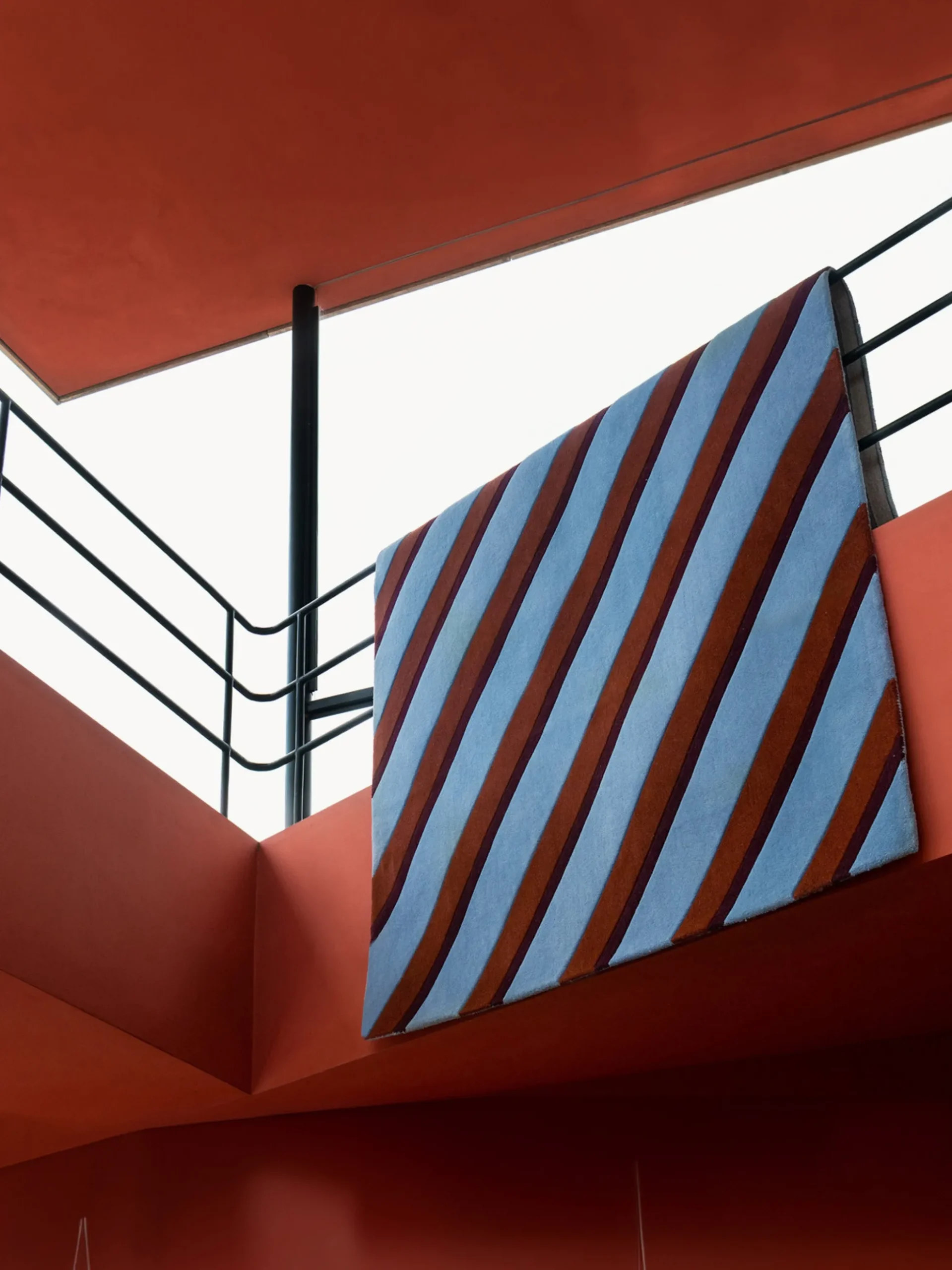 Tappeto in lana fatto a mano Tekla Diagonal