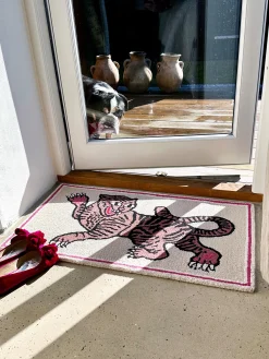 Tappeto in lana fatto a mano Pink Tiger