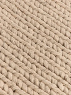 Tappeto in lana fatto a mano con struttura intrecciata Bruna