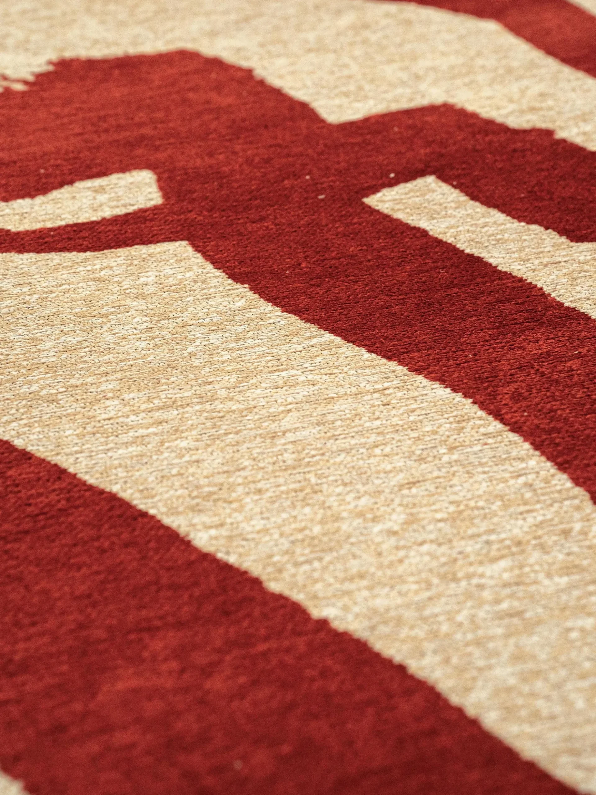Tappeto jacquard lavabile da interno-esterno Ribbon