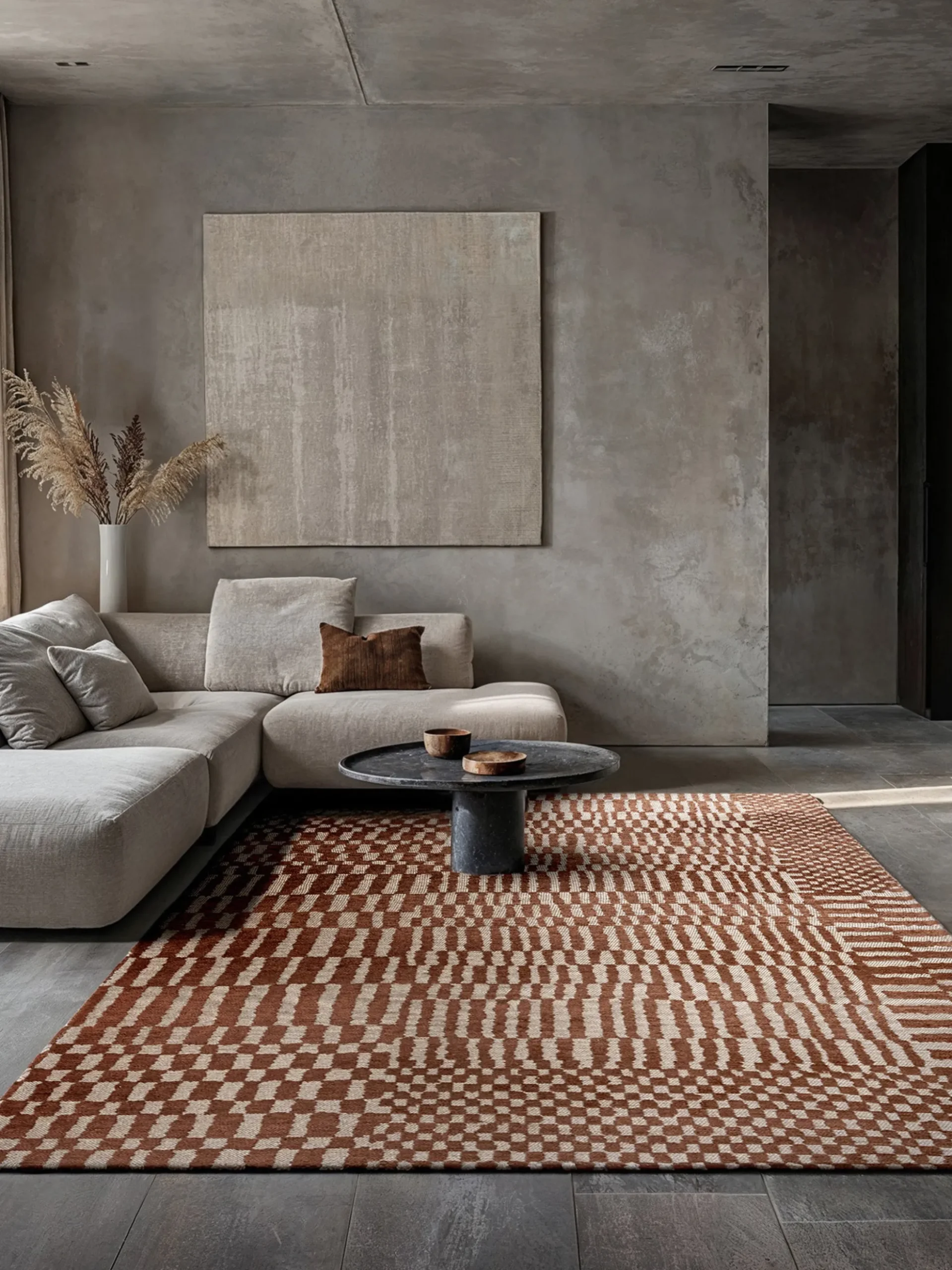 Tappeto jacquard lavabile da interno-esterno Berber