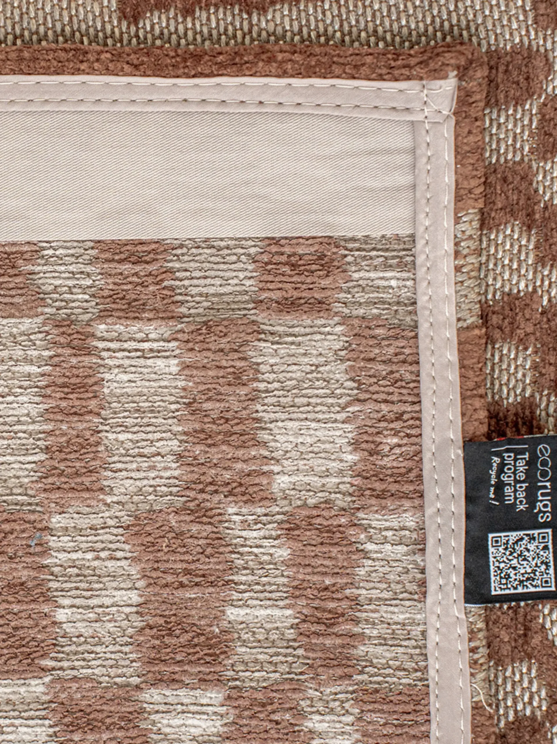 Tappeto jacquard lavabile da interno-esterno Berber