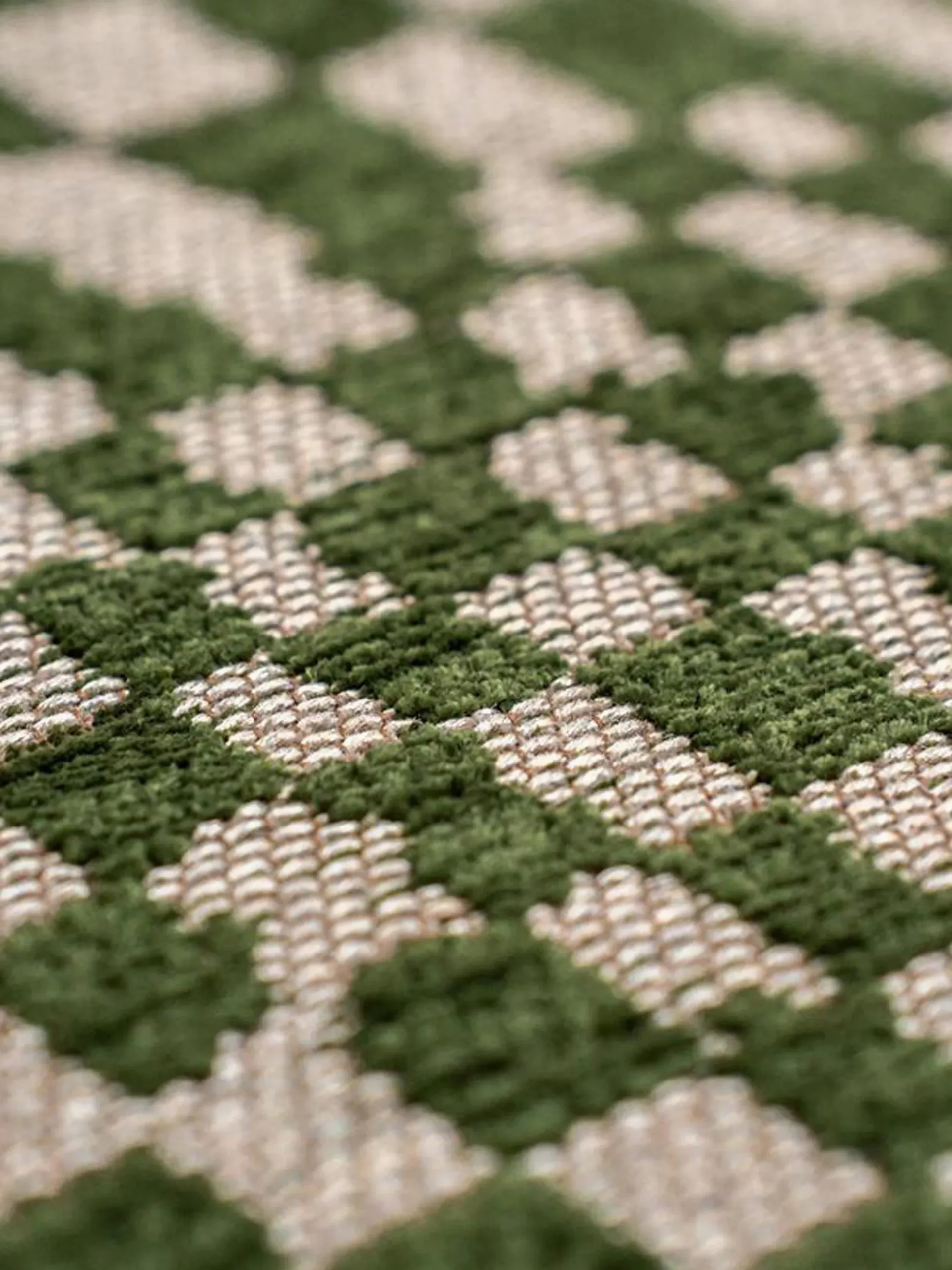 Tappeto jacquard lavabile da interno-esterno Berber