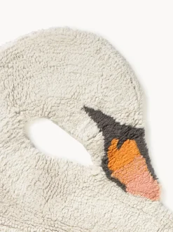 Tappeto per bambini fatto a mano Swan Lake, lavabile