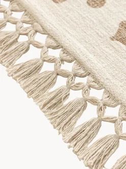 Tappeto per bambini fatto a mano con nappe Hana