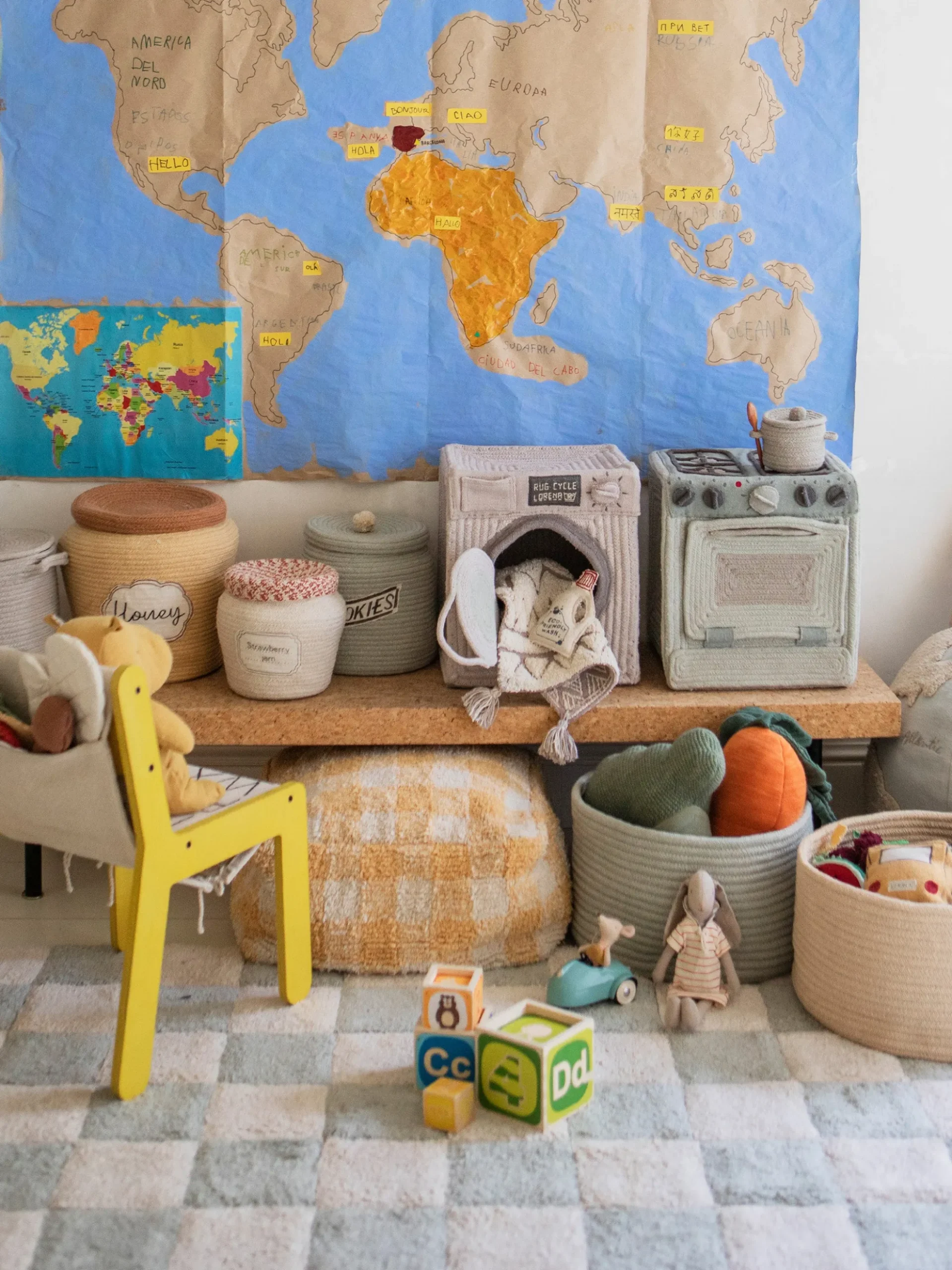 Tappeto per bambini lavabile Kitchen Tiles, varie misure