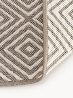 Tappeto reversibile per esterni con motivo rombi Reddy