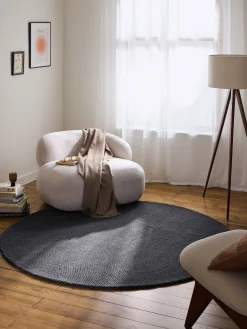 Tappeto rotondo in lana tuftato a mano Eleni