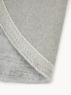 Tappeto rotondo in viscosa tessuto a mano Jane