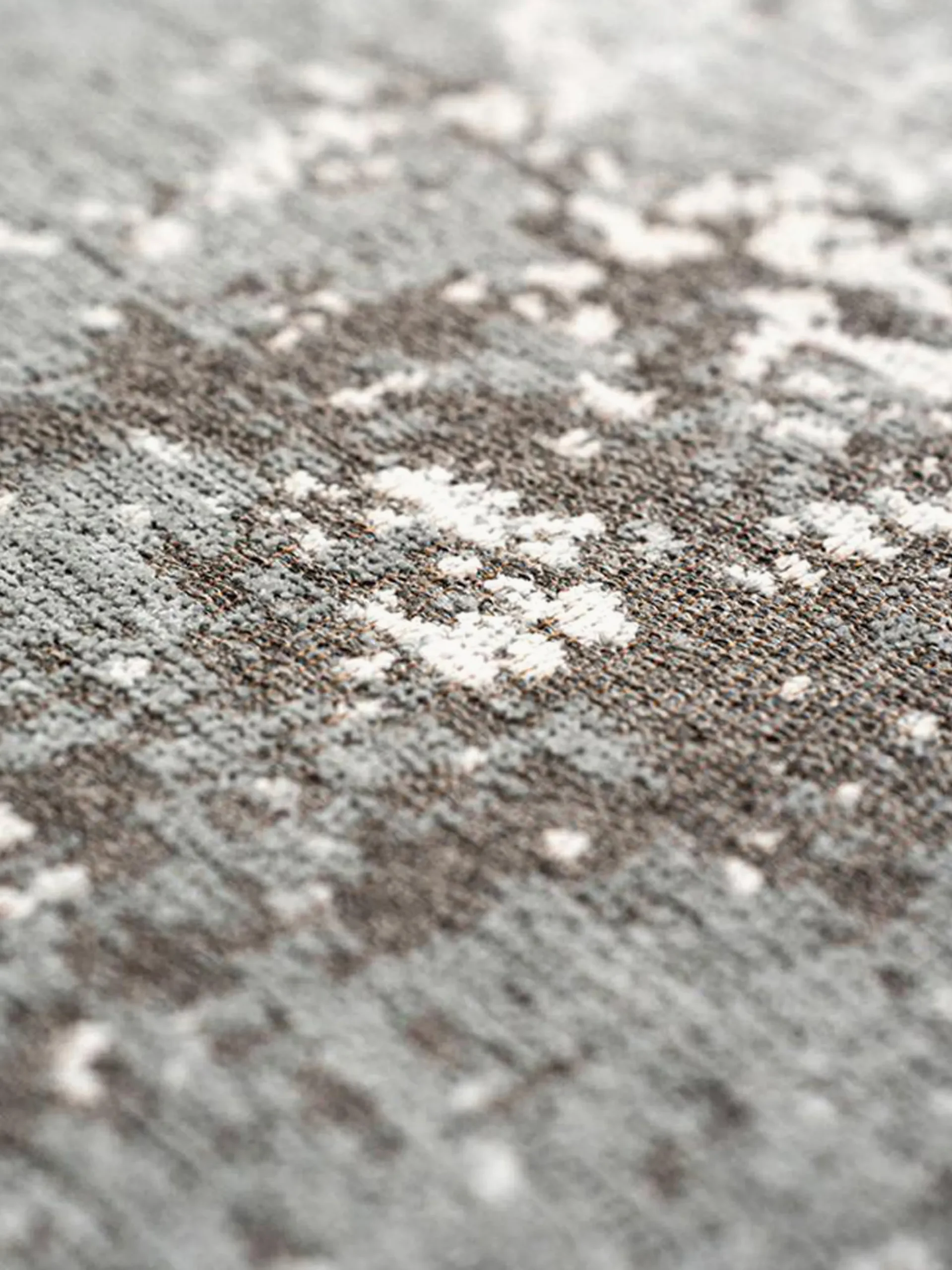 Tappeto rotondo jacquard lavabile da interno-esterno Virgin Land