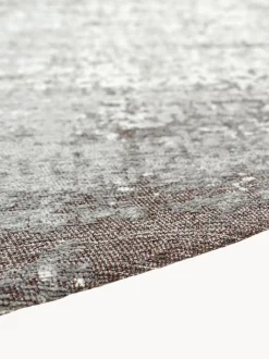 Tappeto rotondo jacquard lavabile da interno-esterno Virgin Land