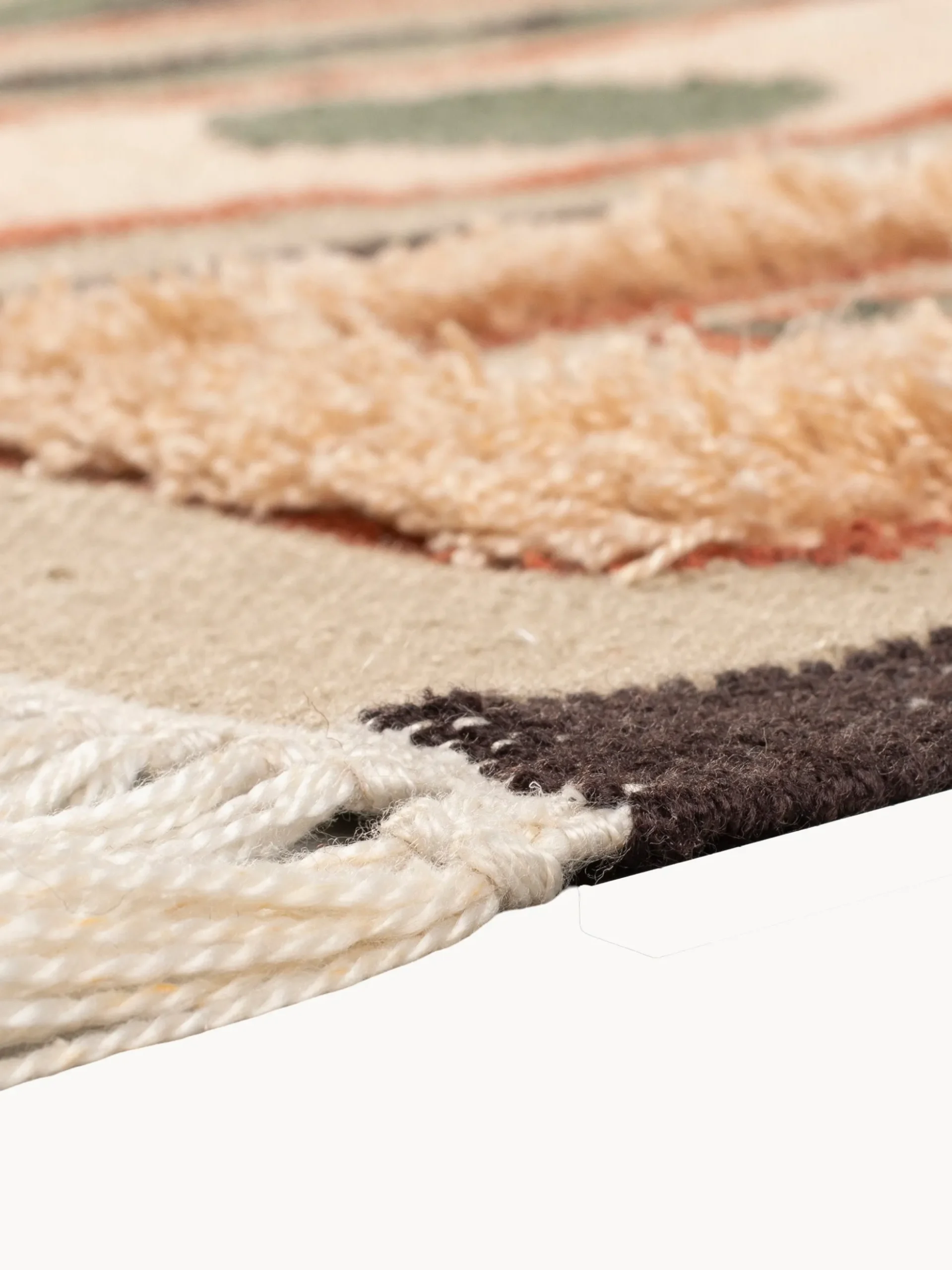 Tappeto alto tessuto a mano con nappe Haydon, varie misure