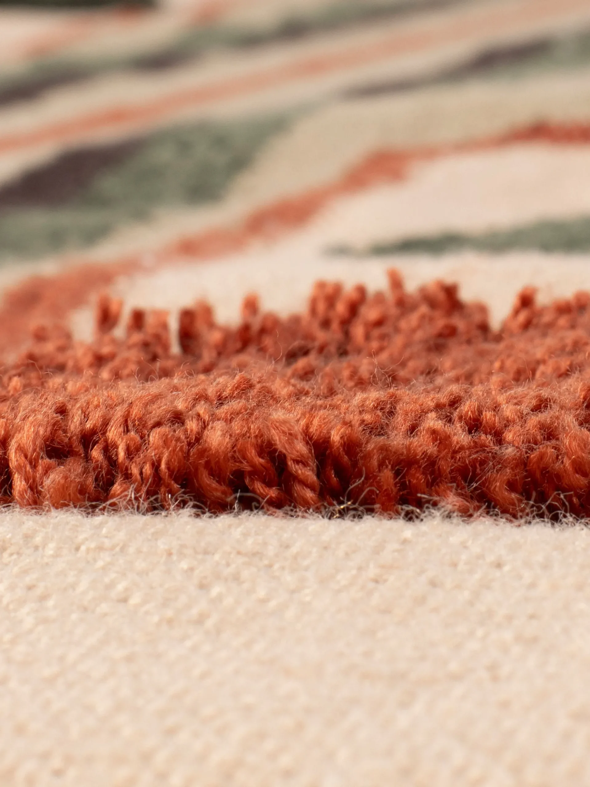 Tappeto alto tessuto a mano con nappe Haydon, varie misure