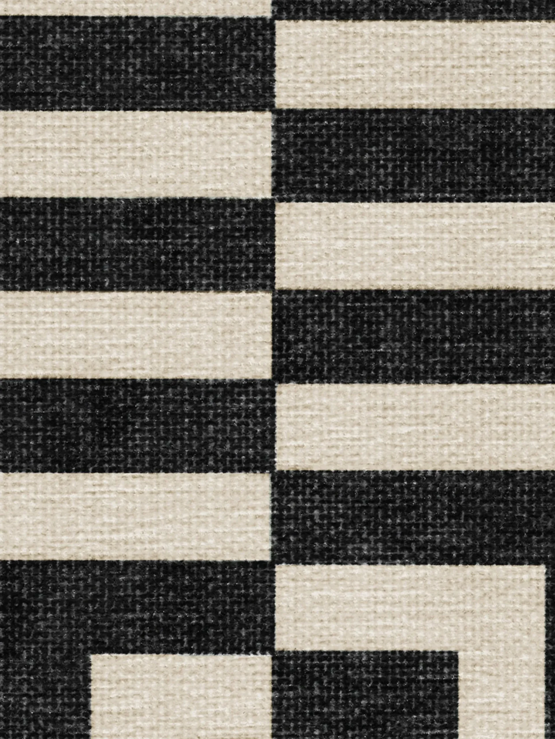 Tappeto a pelo corto lavabile Op Art by Jonathan Adler