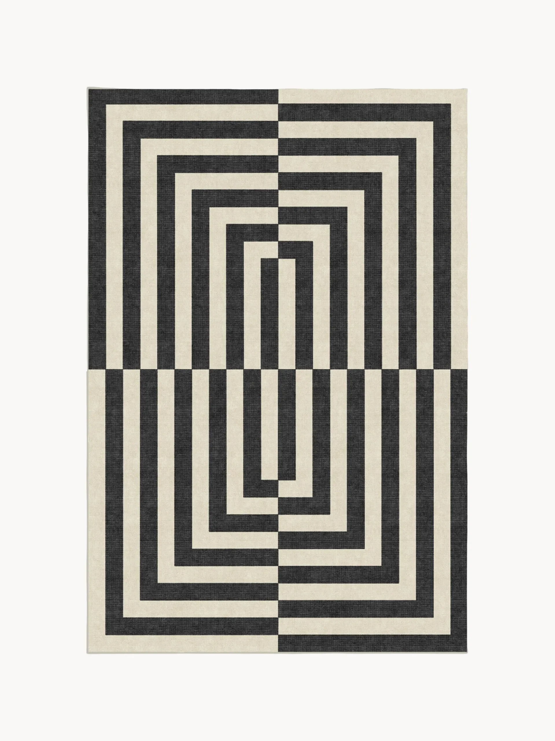 Tappeto a pelo corto lavabile Op Art by Jonathan Adler