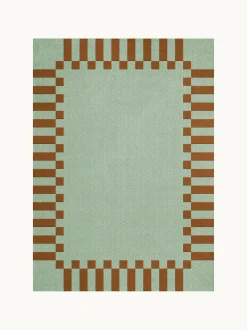 Tappeto in lana a pelo lungo tessuto a mano Tekla Frame