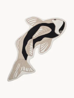 Tappeto in lana dalla forma organica Koi