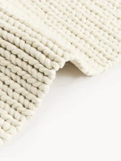Tappeto in lana fatto a mano con struttura intrecciata Bruna