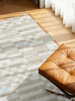 Tappeto jacquard lavabile da interno-esterno Chess