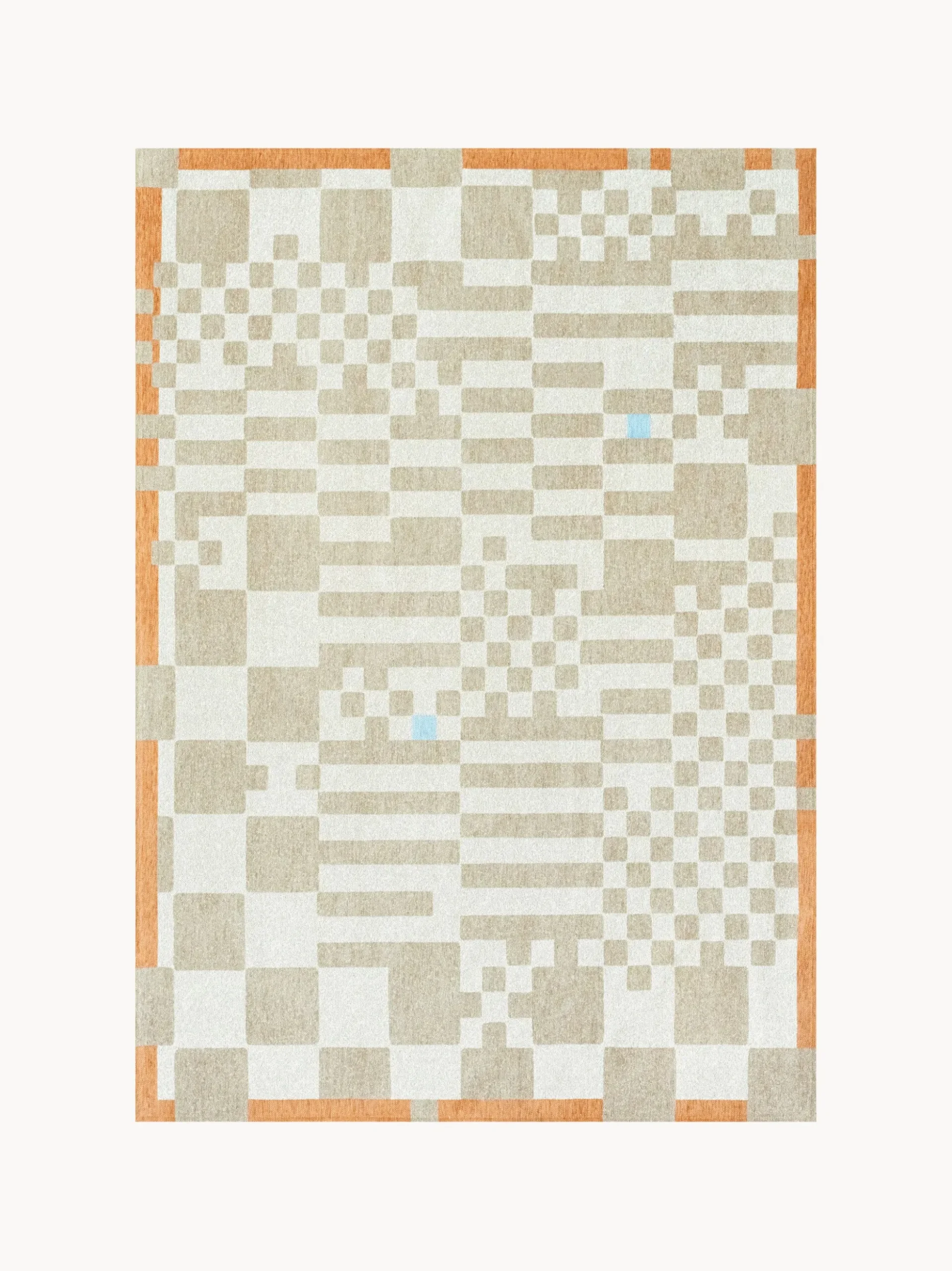 Tappeto jacquard lavabile da interno-esterno Chess