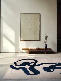 Tappeto jacquard lavabile da interno-esterno Ribbon