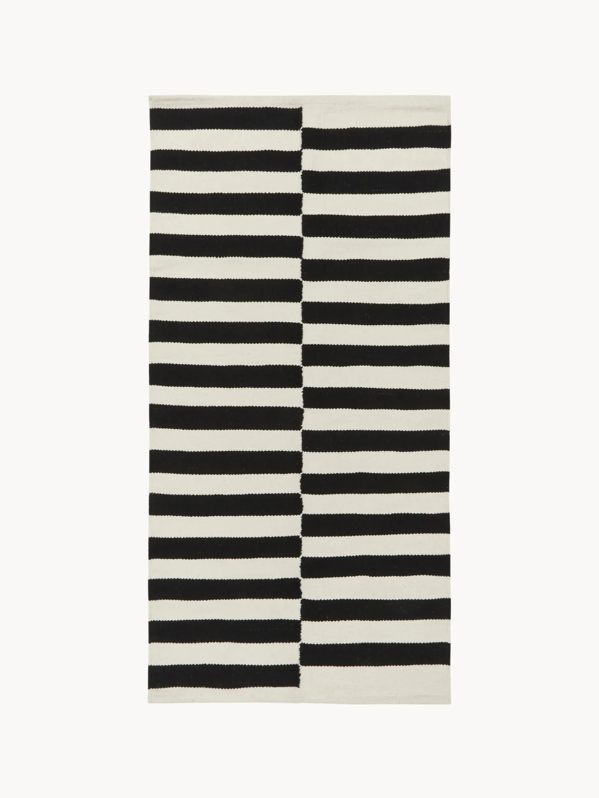 Tappeto Kilim a righe tessuto a mano Donna