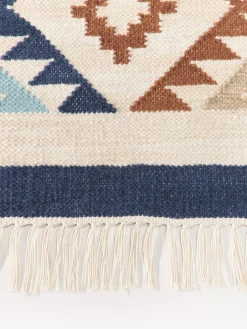Tappeto kilim in lana tessuto a mano Anisa