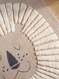 Tappeto per bambini con nappe e motivo in rilievo Momo