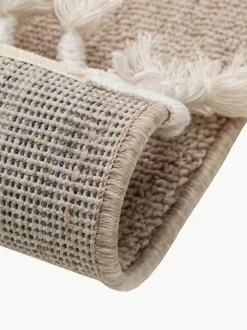 Tappeto per bambini con nappe e motivo in rilievo Momo