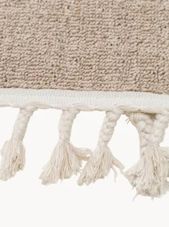 Tappeto per bambini con nappe e motivo in rilievo Momo
