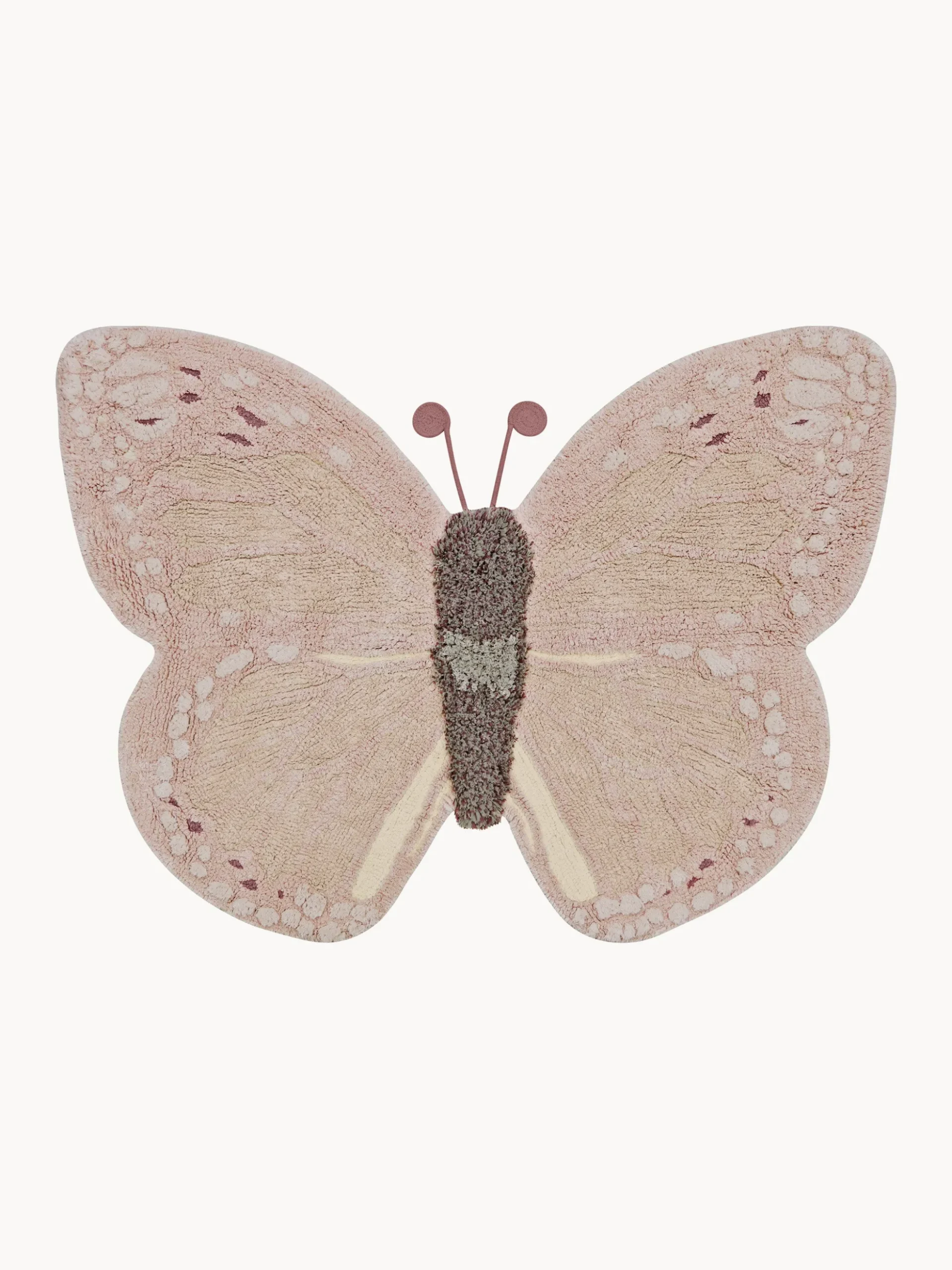 Tappeto per bambini fatto a mano Baby Butterfly, lavabile