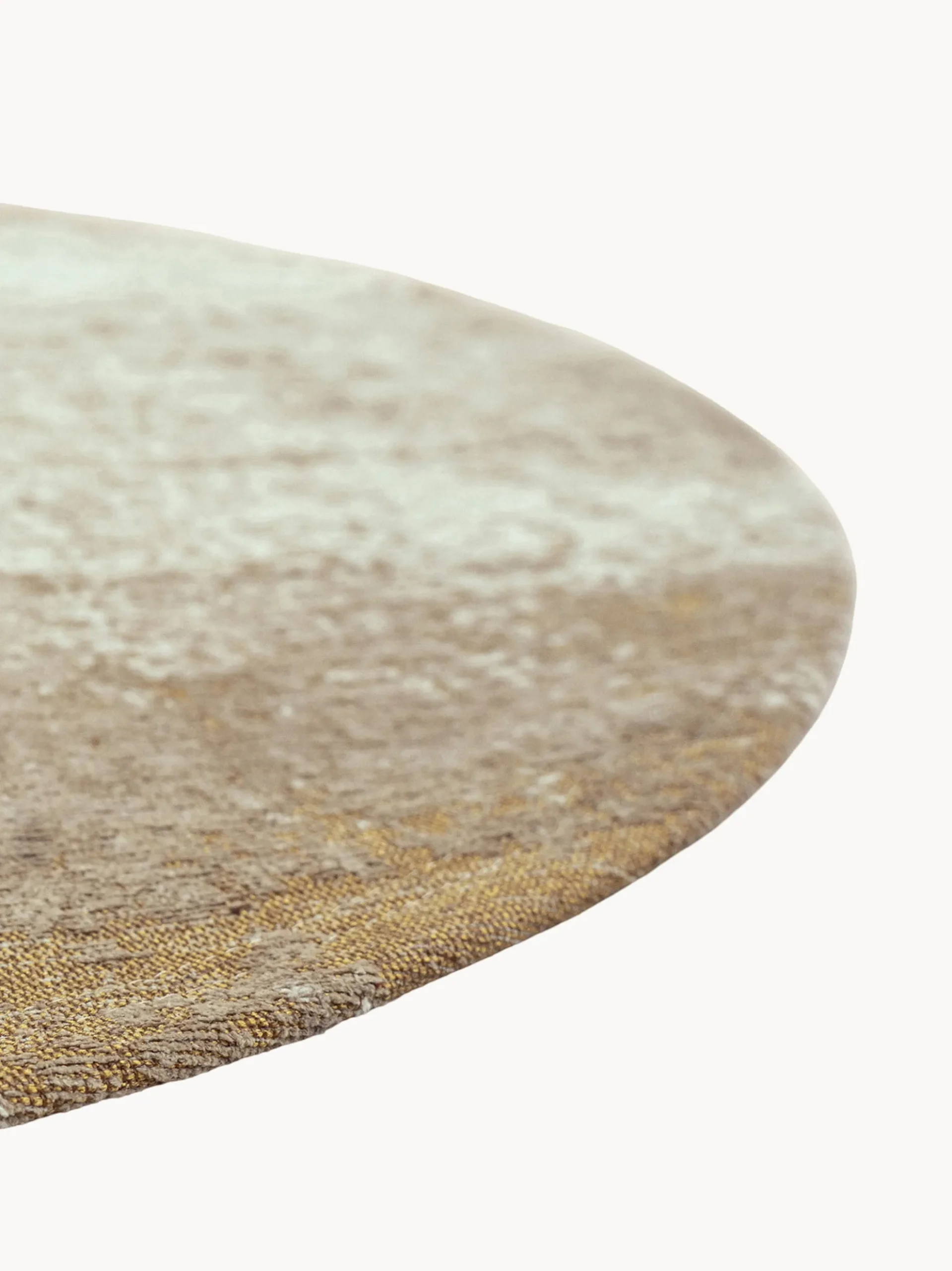 Tappeto rotondo jacquard lavabile da interno-esterno Virgin Land