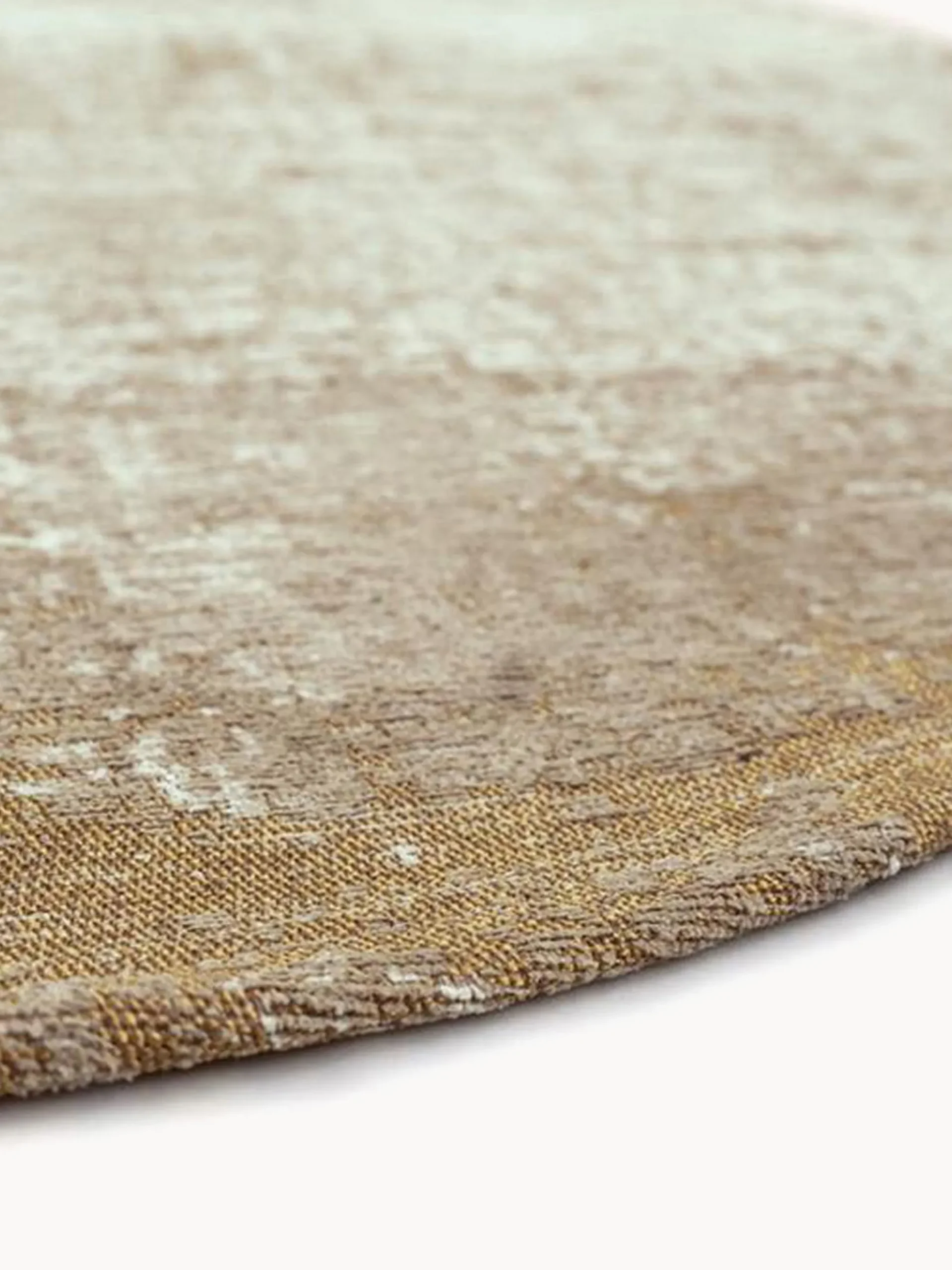 Tappeto rotondo jacquard lavabile da interno-esterno Virgin Land