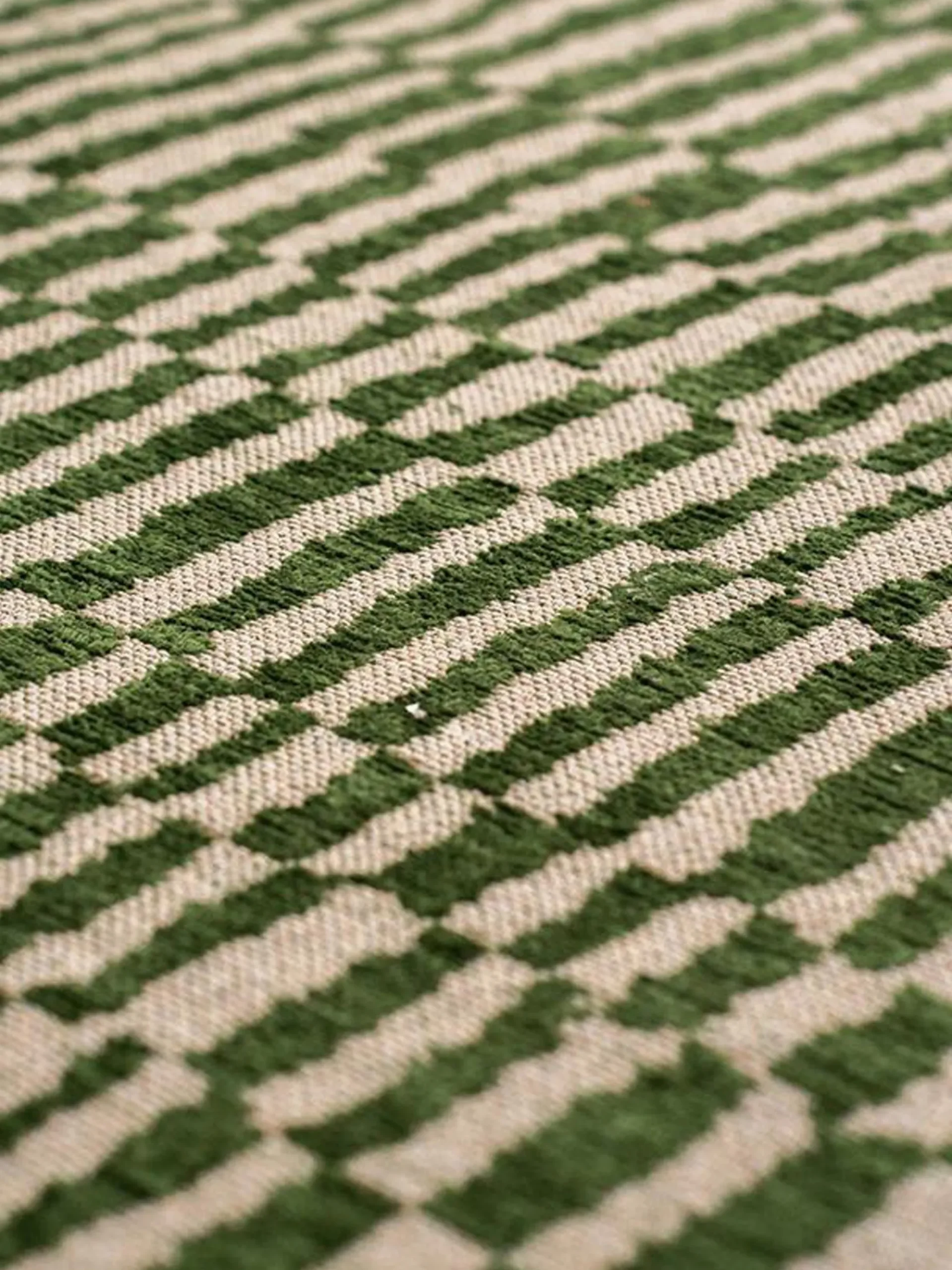 Tappeto rotondo jacquard lavabile da interno-esterno Berber