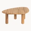 Tavolino da caffè da giardino in legno di teak a forma organica Titus