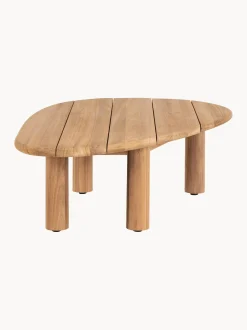 Tavolino da caffè da giardino in legno di teak a forma organica Titus