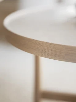 Tavolino da caffè rotondo in legno di quercia Marsden, Ø 90 cm