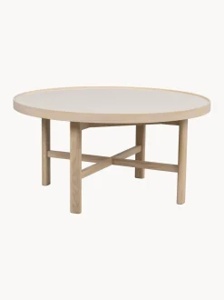 Tavolino da caffè rotondo in legno di quercia Marsden, Ø 90 cm