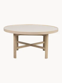 Tavolino da caffè rotondo in legno di quercia Marsden, Ø 90 cm