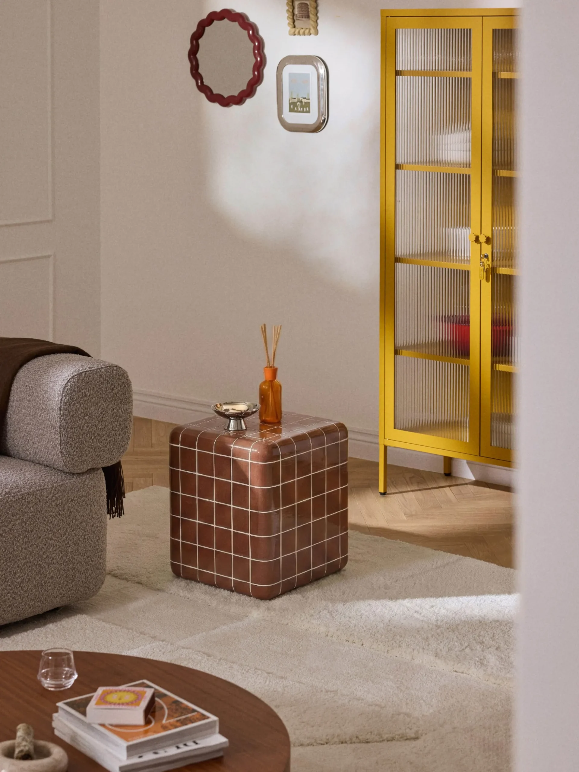 Tavolino da interno-esterno effetto piastrelle Doug