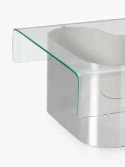 Tavolino da salotto con piano in vetro Jouri