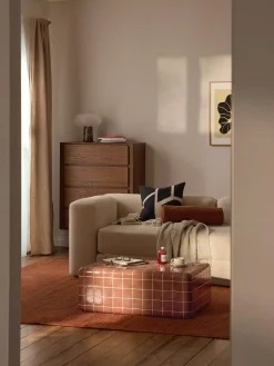Tavolino da salotto da interno-esterno effetto piastrelle Doug