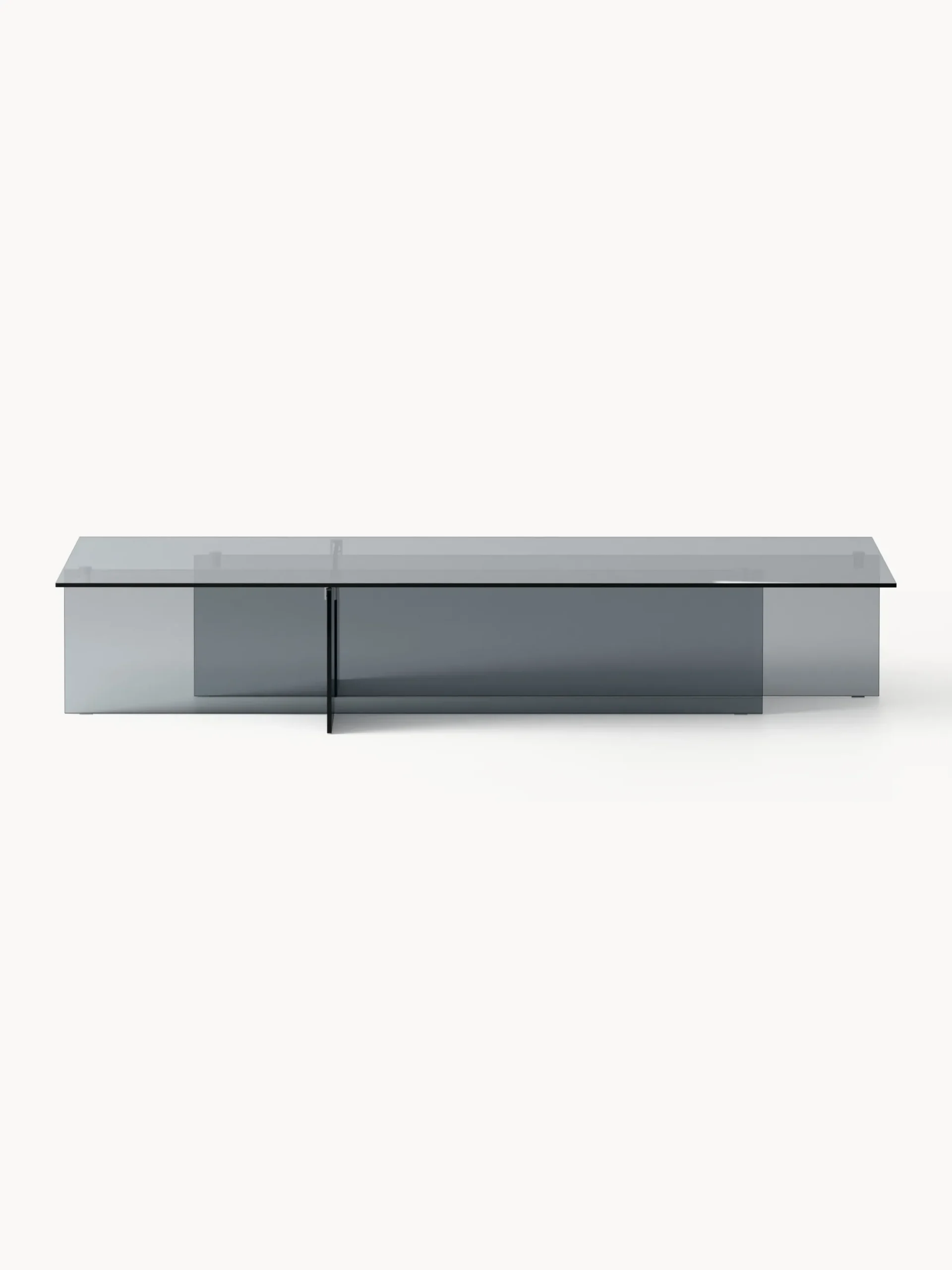Tavolino da salotto grande in vetro Anouk, larg. 160 cm