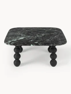Tavolino da salotto in marmo con gambe in legno di quercia Lyndi