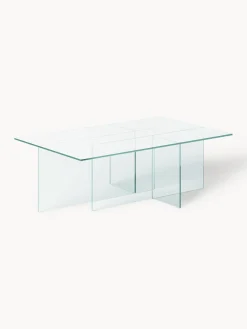Tavolino da salotto in vetro Anouk, larg. 102 cm