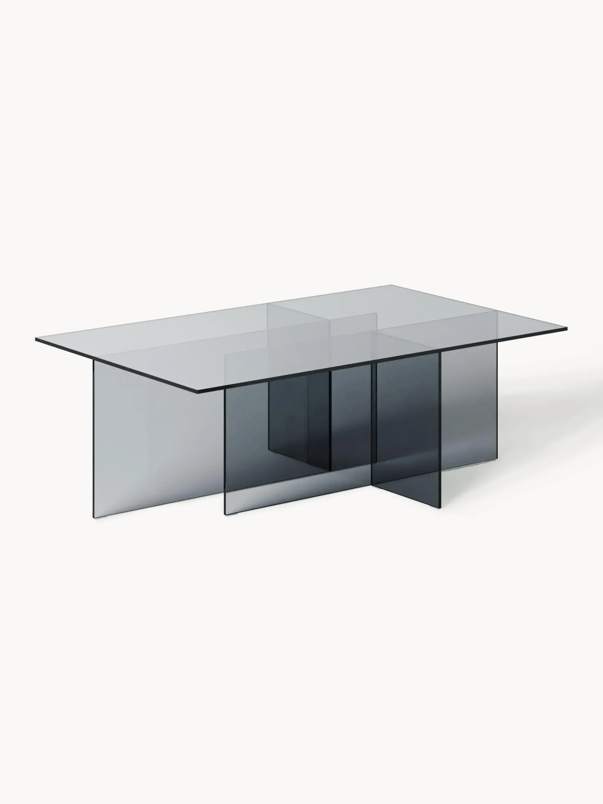 Tavolino da salotto in vetro Anouk, larg. 102 cm