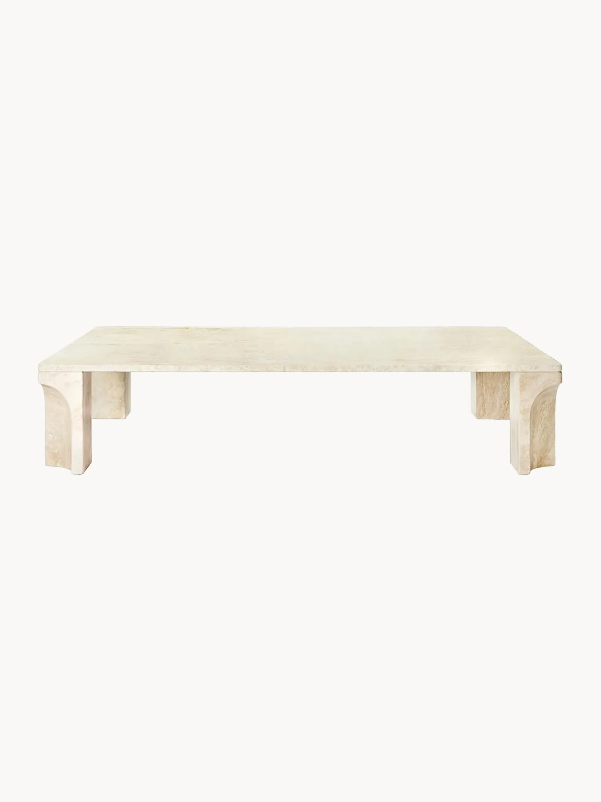 Tavolino in travertino Doric larg. 140 cm